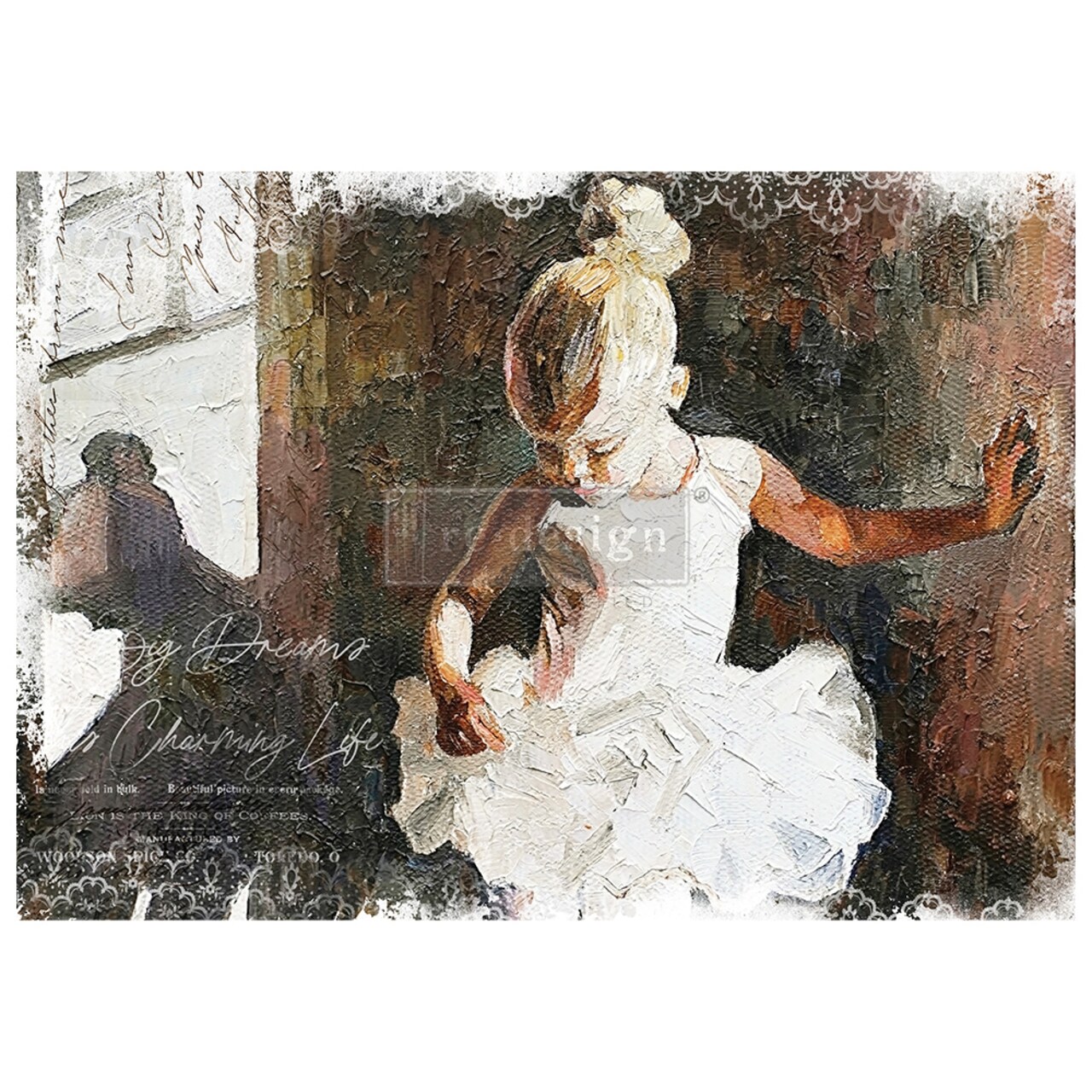 Redesign A1 Decoupage Rice Paper (Mulberry Tissue Paper) - Dancer 23.4"X33.1"
